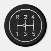 Sportkeuzeknop voor auto's, schakelschema magneet (Voorkant)