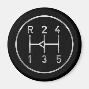 Sportkeuzeknop voor auto's, schakelschema magneet