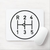 Sportkeuzeknop voor auto's, schakelschema muismat (Met muis)