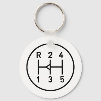 Sportkeuzeknop voor auto's, schakelschema sleutelhanger