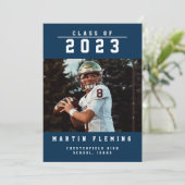 Sportklasse van aangepast Afstuderen voor foto bla Aankondiging (Staand voorkant)