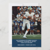 Sportklasse van aangepast Afstuderen voor foto bla Aankondiging (Achterkant)