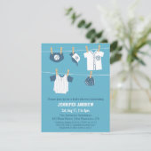 Sportkleding Baseball Baby Shower Uitnodigingen (Staand voorkant)