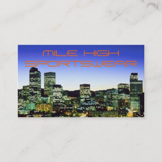 Sportkleding Visitekaartje (Voorkant)