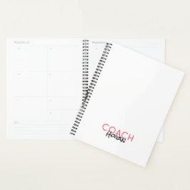Sportkleuren COACH NAME Team kleuren Moderne Kanto Planner