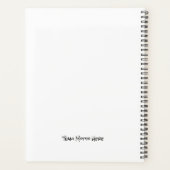 Sportkleuren COACH NAME Team kleuren Moderne Kanto Planner (Achterkant)