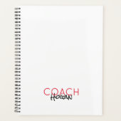 Sportkleuren COACH NAME Team kleuren Moderne Kanto Planner (Voorkant)