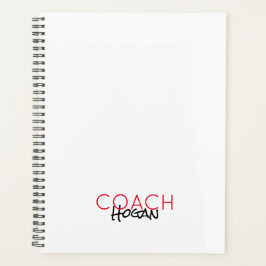 Sportkleuren COACH NAME Team kleuren Moderne Kanto Planner