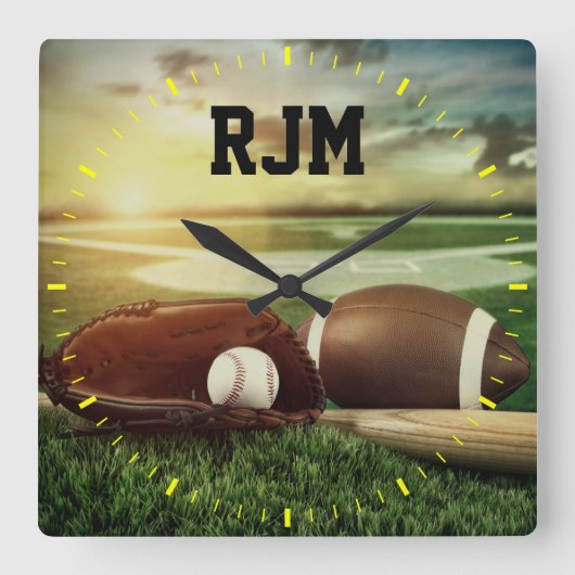 Sportklok - SRF Vierkante Klok (Voorkant)