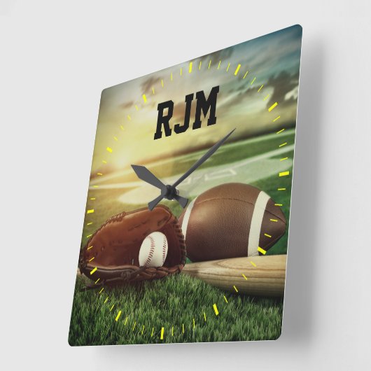 Sportklok - SRF Vierkante Klok (Hoek)