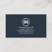 Sportkoplampen vignet automatische auto met detail visitekaartje (Achterkant)