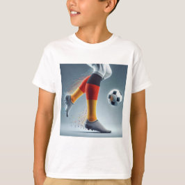 Sportliche Mode für Fans Deutsche Stolz Fußball  T-shirt