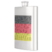 Sportlicher Flachmann mit Deutschland Flagge Flacon (Links)