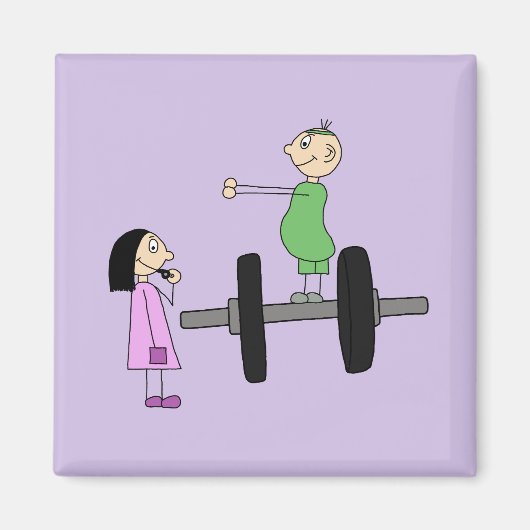 Sportliches Paar Magneet (Voorkant)