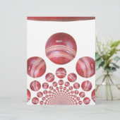 Sportliefhebber Cricket Ball Print (Staand voorkant)