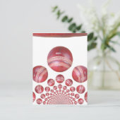 Sportliefhebber Cricket Ball Print Briefkaart (Staand voorkant)