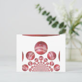 Sportliefhebber Cricket Ball Print Briefkaart (Staand voorkant)