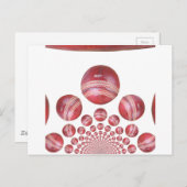 Sportliefhebber Cricket Ball Print Briefkaart (Voorkant / Achterkant)