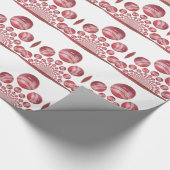 Sportliefhebber Cricket Ball Print Cadeaupapier (Hoek)