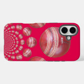 Sportliefhebber Cricket Ball Print Case-Mate iPhone Case (Achterkant (horizontaal))