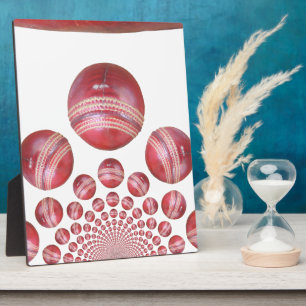 Sportliefhebber Cricket Ball Print Fotoplaat