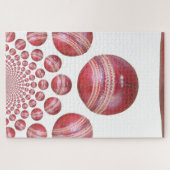 Sportliefhebber Cricket Ball Print Legpuzzel (Horizontaal)