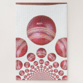 Sportliefhebber Cricket Ball Print Legpuzzel (Verticaal)
