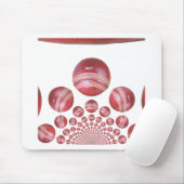 Sportliefhebber Cricket Ball Print Muismat (Met muis)
