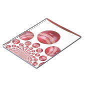Sportliefhebber Cricket Ball Print Notitieboek (Linkerzijde)