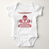 Sportliefhebber Cricket Ball Print Romper (Voorkant)