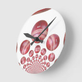 Sportliefhebber Cricket Ball Print Ronde Klok (Hoek)