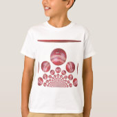 Sportliefhebber Cricket Ball Print T-shirt (Voorkant)