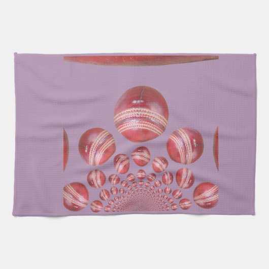 Sportliefhebber Cricket Ball Print Theedoek (Horizontaal)