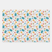 Sportliefhebber ijshockey inpakpapier vel (Voorkant 2)