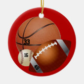 Sportliefhebber Keramisch Ornament (Voorkant)