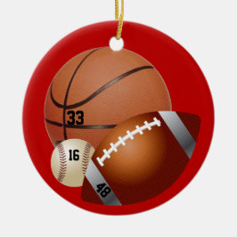 Sportliefhebber Keramisch Ornament