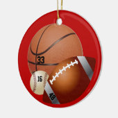 Sportliefhebber Keramisch Ornament (Links)