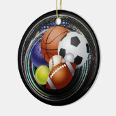 Sportliefhebber Keramisch Ornament (Links)