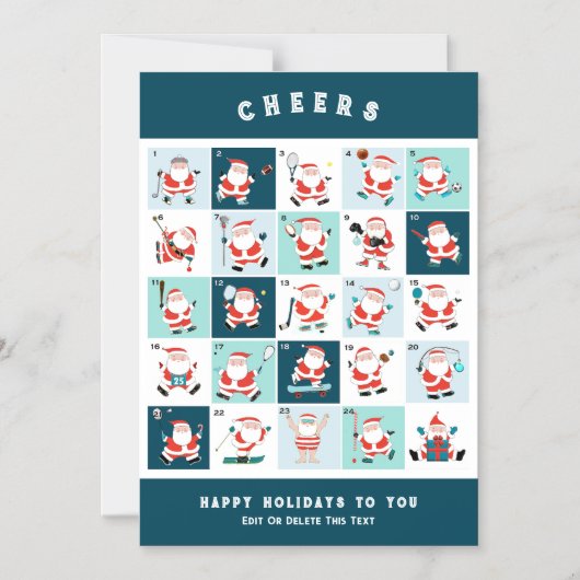 Sportliefhebber Kerstcadeau Kaarten (Voorkant)