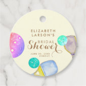 Sportliefhebber Waterverf Pickleball Bruids- Bedankjes Labels (Voorkant)