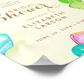 Sportliefhebber Waterverf Pickleball Bruids- Poster (Hoek)