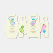 Sportliefhebber Waterverf Pickleball thema bruilof Bedankdoosjes (Uitgevouwen)