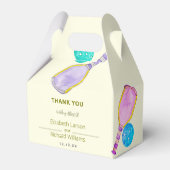 Sportliefhebber Waterverf Pickleball thema bruilof Bedankdoosjes (Voorkant Zijde)