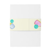 Sportliefhebber Waterverf Pickleball thema bruilof Uitnodigingen Wikkel (Achterkant Voorbeeld)