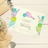 Sportliefhebber Waterverf Pickleball Theme Bridal Gastenboek