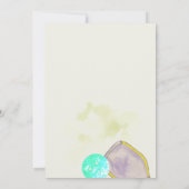 Sportliefhebber Waterverf Pickleball Theme Bridal Kaart (Achterkant)