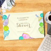 Sportliefhebber Waterverf Pickleball Theme Bridal Spandoek