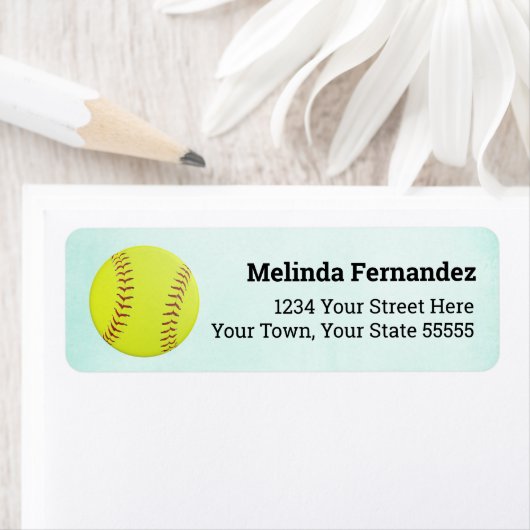 Sportlogo Girls Softball Etiket (Insitu)