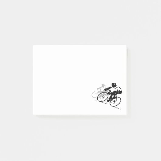 Sportlover | Fietserraces Silhouette Post-it® Notes (Voorkant)
