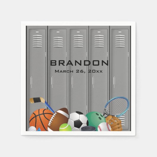 Sportluis voor ruimteontwerp Napels Servet (Voorkant)